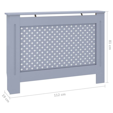  Osłona na kaloryfer, antracytowa, 112x19x81 cm, MDF Lumarko!