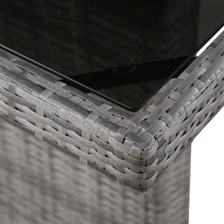  Stół ogrodowy, 240x90x74 cm, rattan PE i szkło Lumarko!