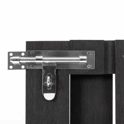  Bramka ogrodowa, WPC, 100 x 80 cm, szara Lumarko!