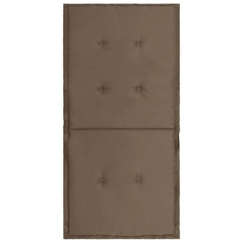  Poduszki na krzesła ogrodowe, 4 szt., taupe, 100x50x3 cm Lumarko!