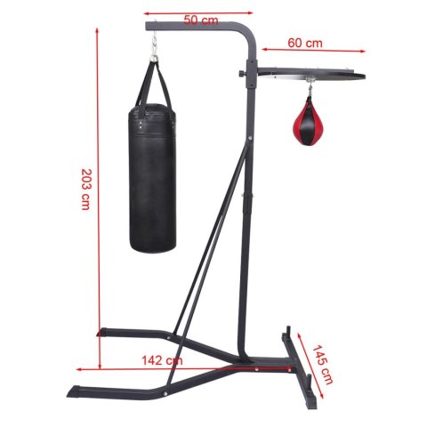  Dwustronny stojak bokserski z workiem i gruszką Lumarko!