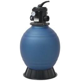  Piaskowy filtr basenowy z zaworem 6 drożnym, niebieski, 460 mm Lumarko!