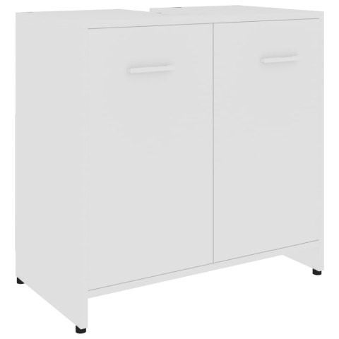  Szafka łazienkowa, biała, 60x33x58 cm, płyta wiórowa Lumarko!