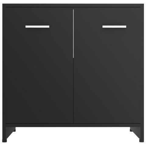  Szafka łazienkowa, czarna, 60x33x58 cm, płyta wiórowa Lumarko!