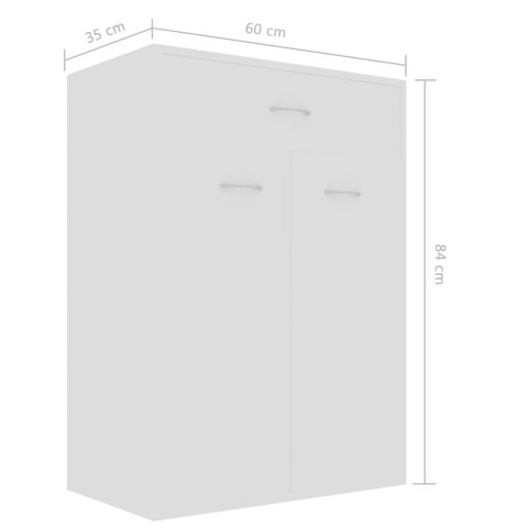  Szafka na buty, biała, 60x35x84 cm, płyta wiórowa Lumarko!