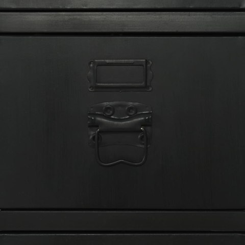  Biurko z szufladami, lite drewno jodłowe i stal, 100x50x76 cm Lumarko!