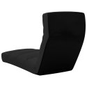  Składane krzesło podłogowe, czarne, sztuczna skóra Lumarko!