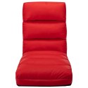  Składane krzesło podłogowe, czerwone, sztuczna skóra Lumarko!