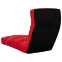  Składane krzesło podłogowe, czerwone, sztuczna skóra Lumarko!
