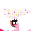  Rower dla dzieci, 12 cali, biało-różowy Lumarko!