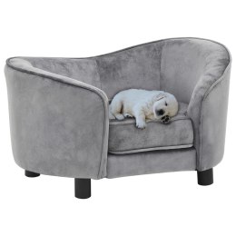  Sofa dla psa, szara, 69x49x40 cm, pluszowa Lumarko!