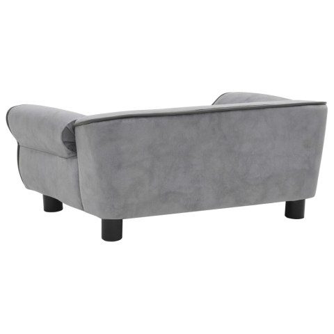  Sofa dla psa, szara, 72x45x30 cm, pluszowa Lumarko!