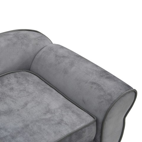  Sofa dla psa, szara, 72x45x30 cm, pluszowa Lumarko!