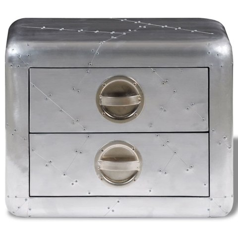  Stolik Aviator w lotniczym stylu vintage, z 2 szufladami Lumarko!