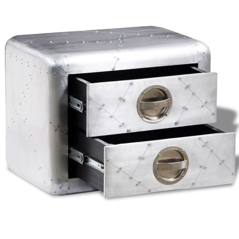  Stolik Aviator w lotniczym stylu vintage, z 2 szufladami Lumarko!