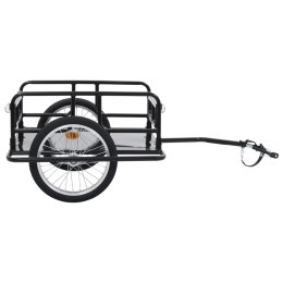  Transportowa przyczepa rowerowa 130x73x48,5 cm, stalowa, czarna Lumarko!