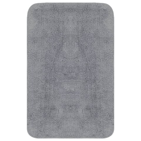 3-częściowy zestaw mat łazienkowych, tkanina, szary Lumarko!
