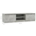  Szafka pod TV, betonowy szary, 140x40x35,5 cm, płyta wiórowa Lumarko!