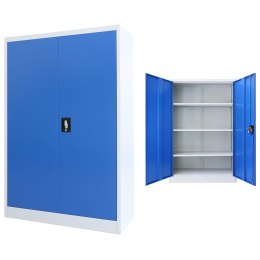  Szafa biurowa, metalowa, 90 x 40 x 140 cm, szaro-niebieska Lumarko!