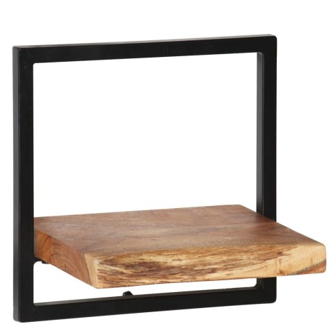  Zestaw półek ściennych, 5 szt., lite drewno akacjowe i stal Lumarko!