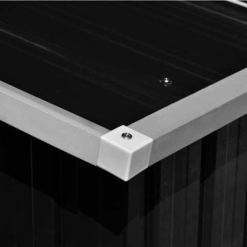  Szopa ogrodowa, 257 x 398 x 178 cm, metal, antracytowa Lumarko!