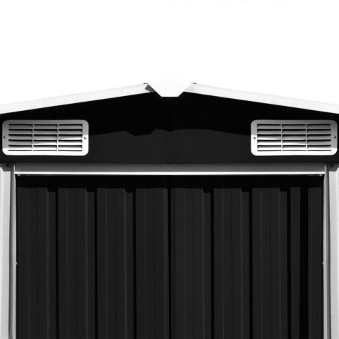  Szopa ogrodowa, 257 x 398 x 178 cm, metal, antracytowa Lumarko!