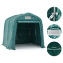  Namiot garażowy z PVC, 1,6 x 2,4 m, zielony Lumarko!