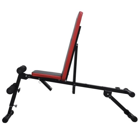  Regulowana ławka do brzuszków ze sztangą i hantlami, 60,5 kg Lumarko!