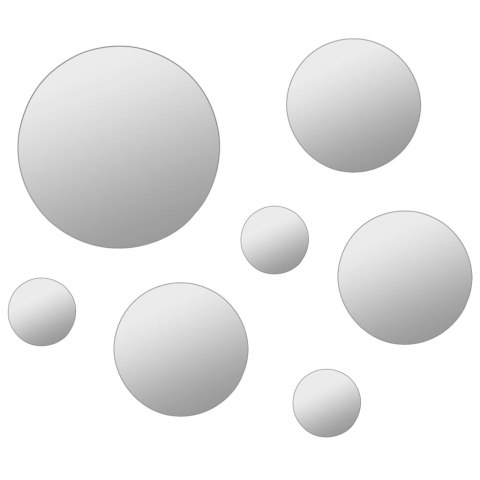  Zestaw 7 okrągłych luster ściennych, szklanych Lumarko!