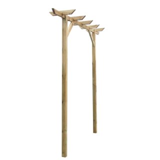  Pergola ogrodowa, 200 x 40 x 205 cm, drewno Lumarko!
