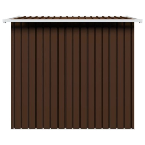  Szopa ogrodowa, brązowa, 194 x 121 x 181 cm, stalowa Lumarko!