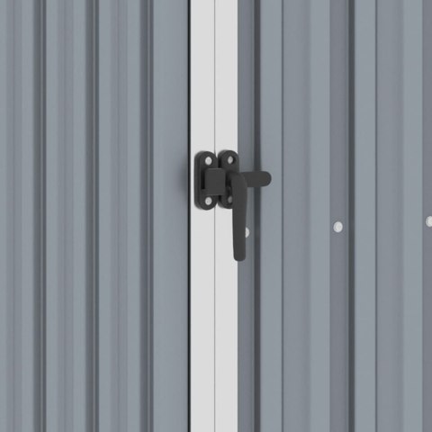  Szopa z wiatą na drewno, szara, 245x98x159 cm, stal Lumarko!