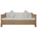  3-osobowa sofa z poduszkami, naturalny rattan Lumarko!