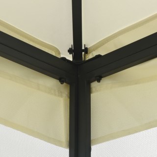  Altana ogrodowa z zasłonami, 300x300x265 cm, kremowa Lumarko!