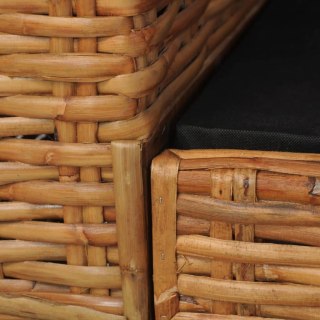  Fotel z poduszkami, brązowy, naturalny rattan Lumarko!
