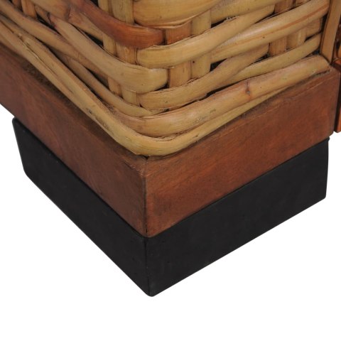  Fotel z poduszkami, brązowy, naturalny rattan Lumarko!