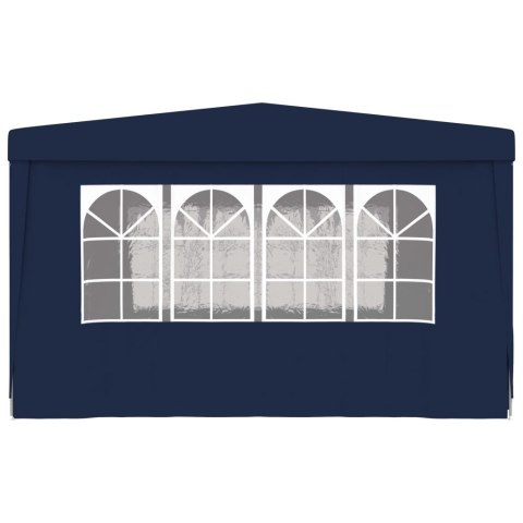  Namiot imprezowy ze ściankami, 4x4 m, niebieski, 90 g/m² Lumarko!