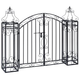  Ozdobna brama ogrodowa z kutego żelaza, 122 x 20,5 x 100 cm Lumarko!