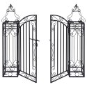  Ozdobna brama ogrodowa z kutego żelaza, 122 x 20,5 x 100 cm Lumarko!