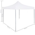  Profesjonalny, składany namiot imprezowy, 3x3 m, stal, biały Lumarko!