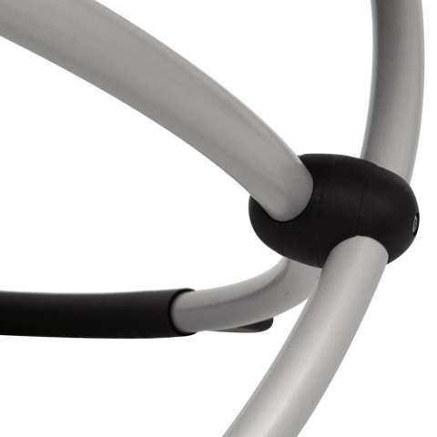  Leżak z geometryczną ramą stalowy, czarny i szary Lumarko!