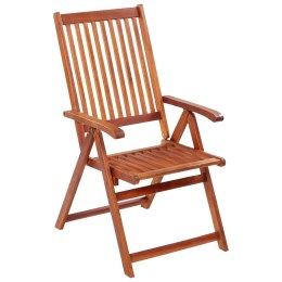  Składane krzesła ogrodowe, 3 szt., lite drewno akacjowe Lumarko!