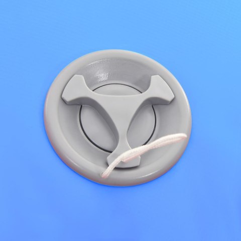  Dmuchany wałek gimnastyczny z pompką, 120x90 cm, PVC, niebieski Lumarko!