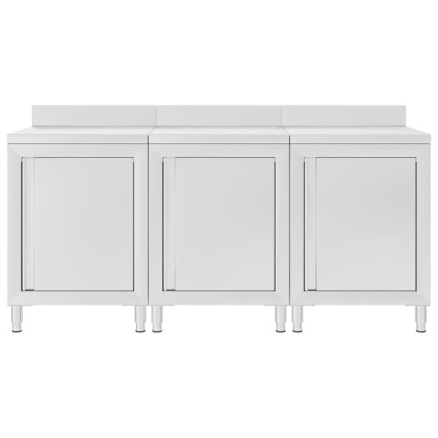  Gastronomiczny stół przyścienny, 180x60x96 cm, stal nierdzewna Lumarko!