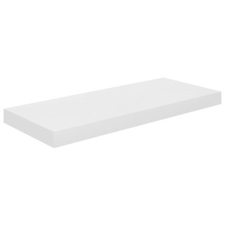  Półka ścienna, wysoki połysk, biała, 60x23,5x3,8 cm, MDF Lumarko!