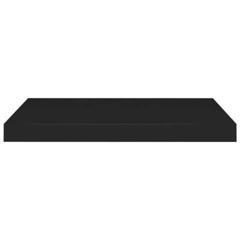  Półki ścienne, 2 szt., czarne, 60x23,5x3,8 cm, MDF Lumarko!