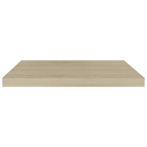  Półki ścienne, 2 szt., kolor dębowy, 60x23,5x3,8 cm, MDF Lumarko!