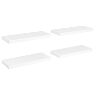 Półki ścienne, 4 szt., białe, 60x23,5x3,8 cm, MDF Lumarko!