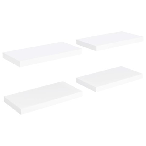  Półki ścienne, 4 szt., białe, 50x23x3,8 cm, MDF Lumarko!