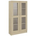  Witryna, kolor dąb sonoma, 82,5 x 30,5 x 150 cm, płyta wiórowa Lumarko!